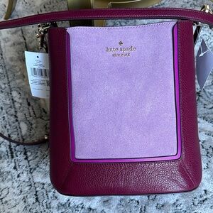 Kate Spade Magenta and Lavender Crossbody Bag